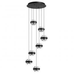 Odeon light 5031/40L L-VISION ODL24 391 чёрный/металл/акрил Люстра LED 40W 4000K 2528лм KLOT 